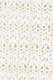 Product shot of the Janey Knit Vest in colour Pearl (White), detail