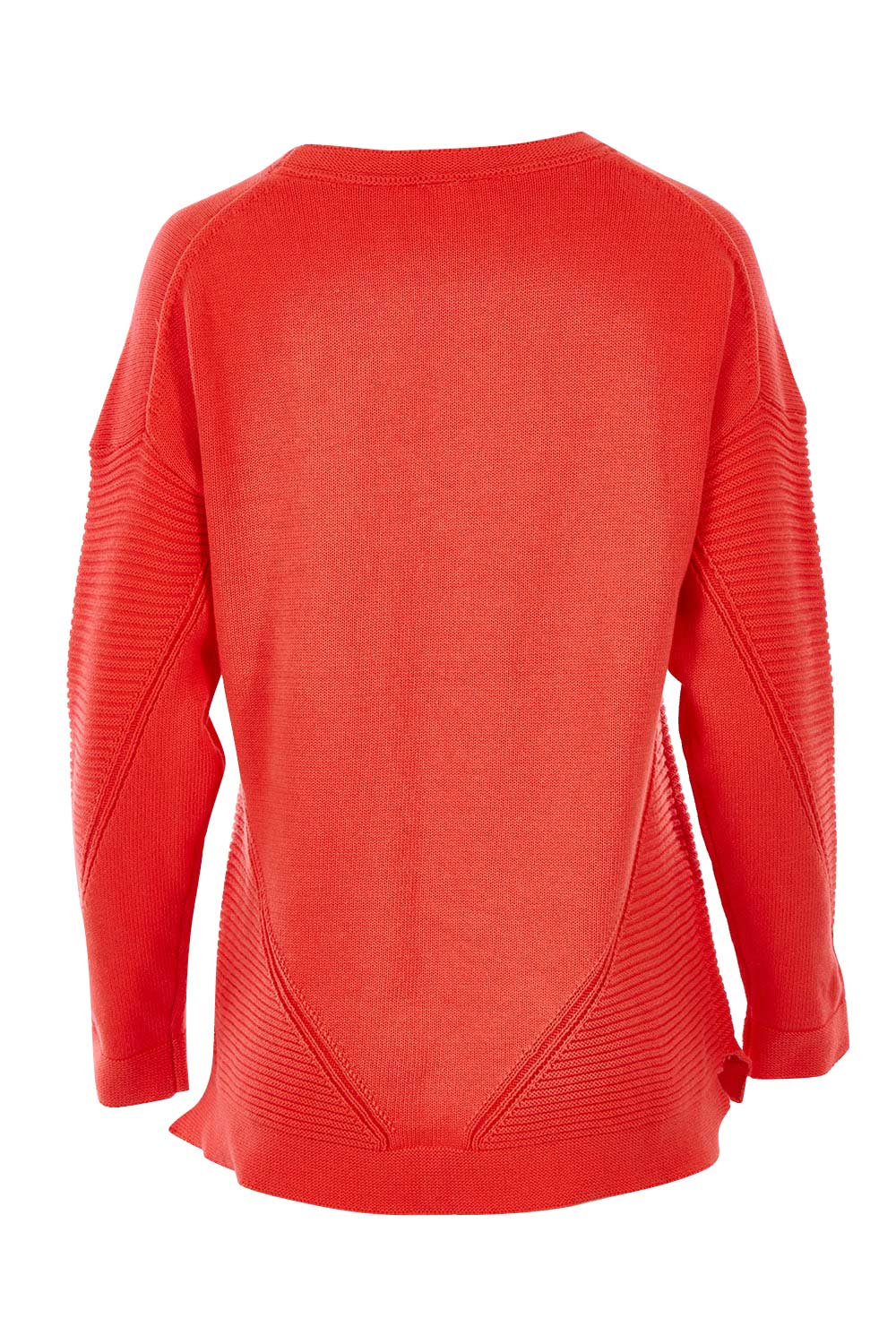 Product shot of the Ember Knit in colour EmberGlow, from the back