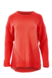 Product shot of the Ember Knit in colour EmberGlow, from the front