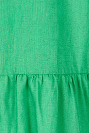 Product shot of the Rosalie Dress in colour Greenbriar (Green), detail