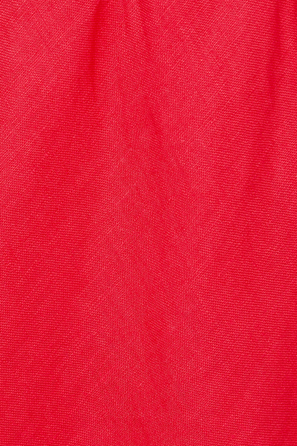 Product shot of the Eleni Linen Skirt in colour Bitterswee (Red), detail
