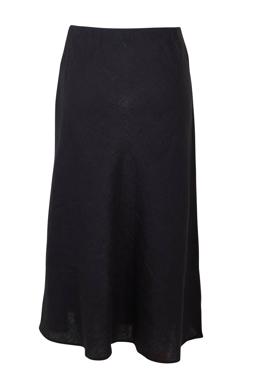 Preloved Eleni Linen Skirt - Black