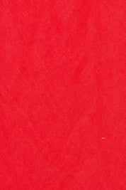 Product shot of the Eleni Linen Skirt in colour Poppy (Red), detail