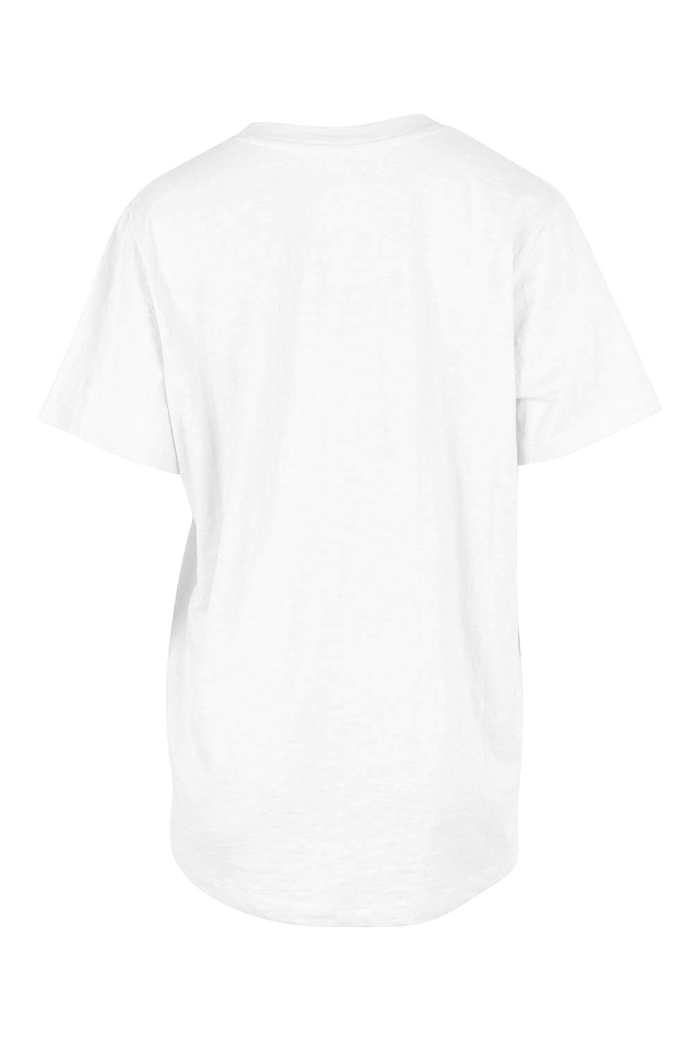Product shot of the Line Up Tee in colour Marshmello (White), from the back