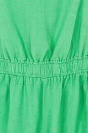 Product shot of the Stevie Jumpsuit in colour Greenbriar (Green), detail
