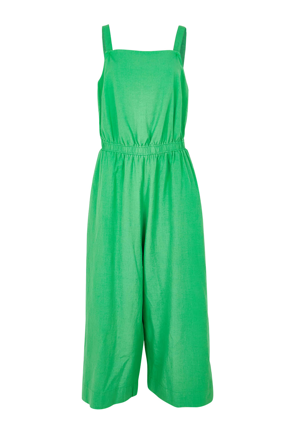 Product shot of the Stevie Jumpsuit in colour Greenbriar (Green), from the front