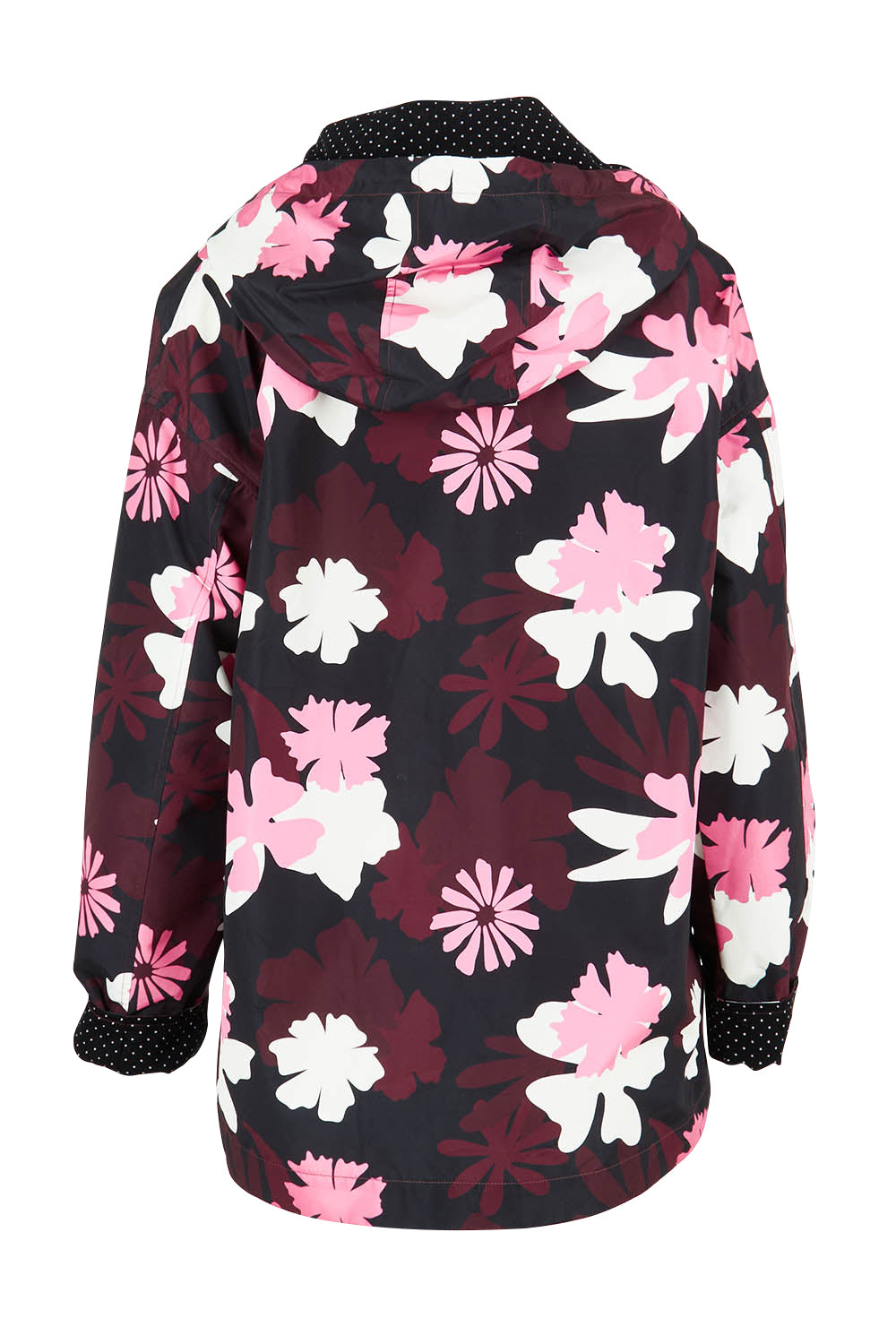 Product shot of the Hadley Floral Raincoat in colour Hadleyprin, from the back