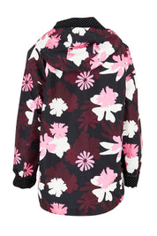 Product shot of the Hadley Floral Raincoat in colour Hadleyprin, from the back