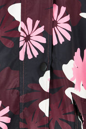 Product shot of the Hadley Floral Raincoat in colour Hadleyprin, detail