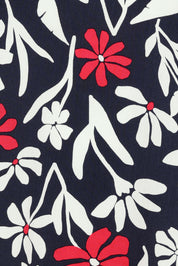 Product shot of the Indie Floral Lyocell Linen Blouse in colour Indieprint, detail
