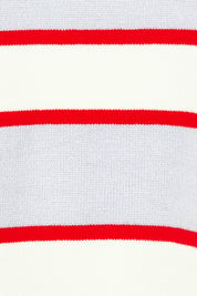 Product shot of the Joni Stripe Cashmere Blend Knit in colour Lilacpoppy, detail