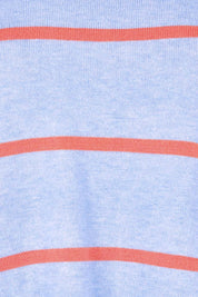 Product shot of the Charli Stripe Knit in colour Skyblue, detail