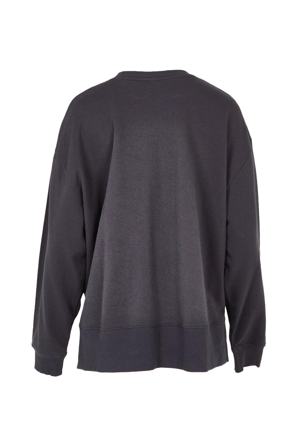 Product shot of the Tulip Cotton Crew in colour Washblack (Black), from the back