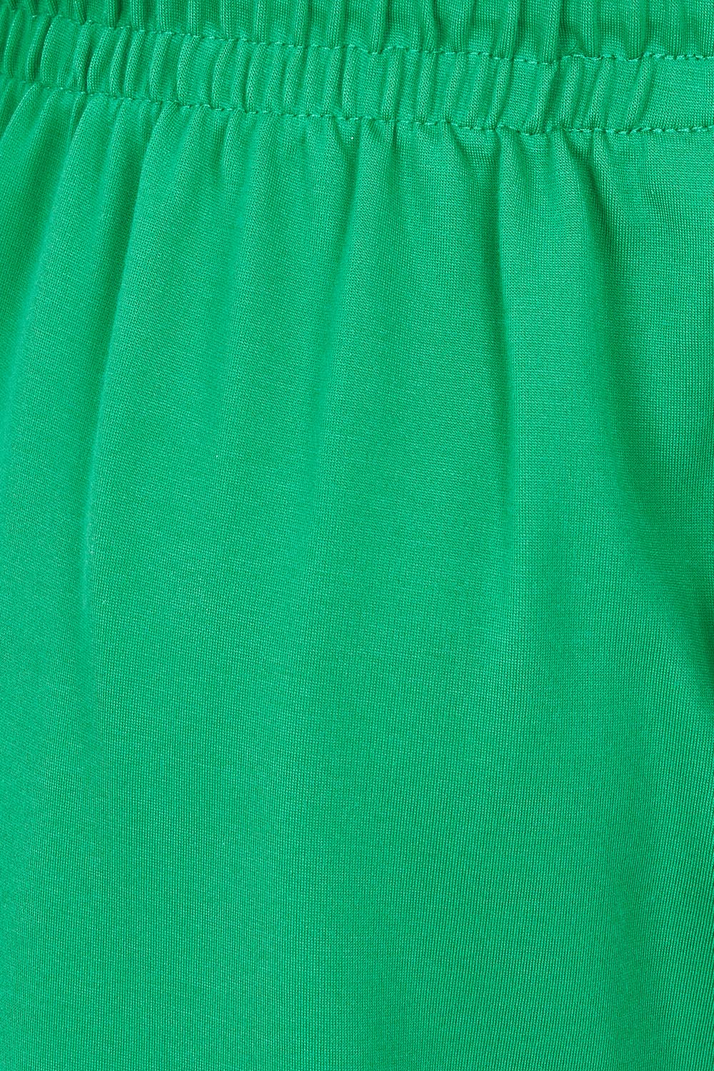 Product shot of the Carmen Wide Leg Pant in colour Pinegreen (Green), detail