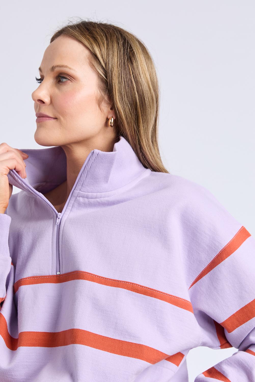 Lane Zip Crew – Lilac