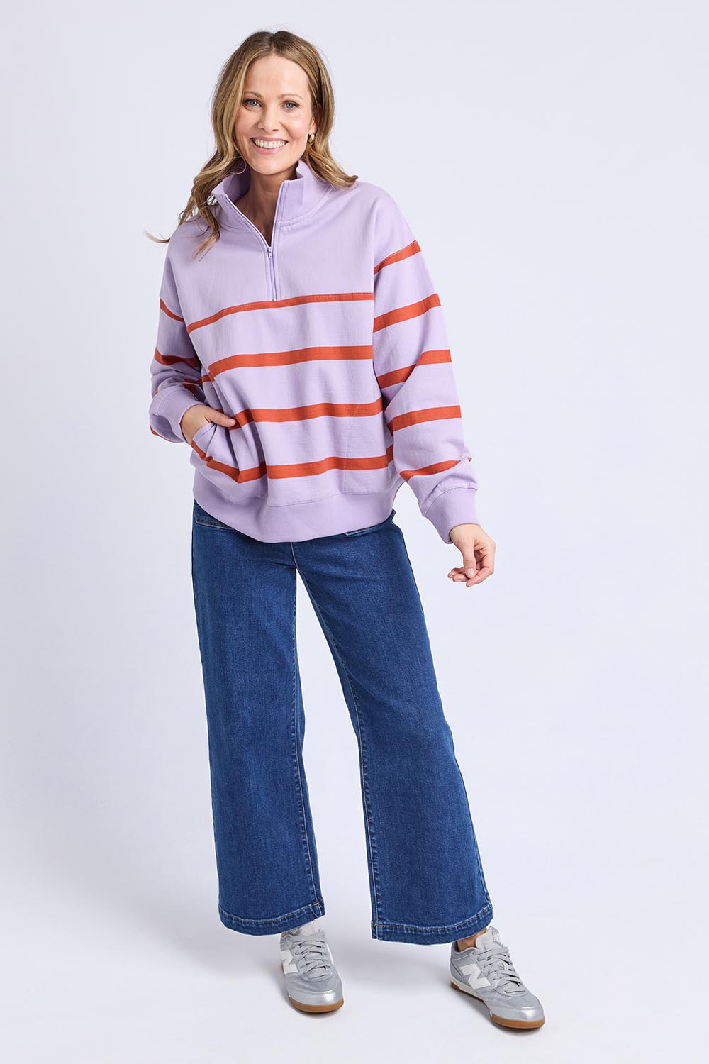 Lane Zip Crew – Lilac