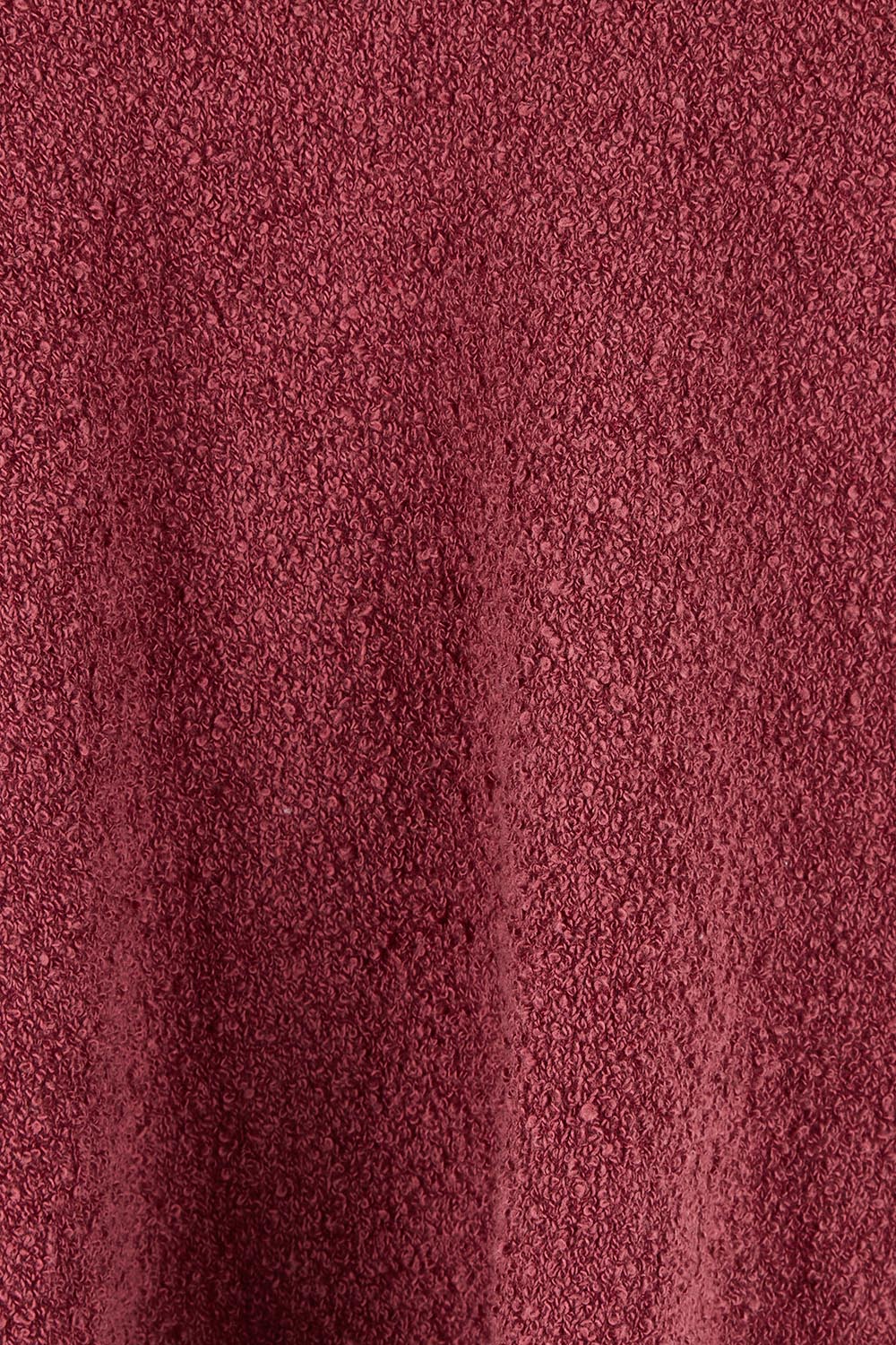 Product shot of the Bowie Cotton Blend Knit Vest in colour Plum (Red), detail