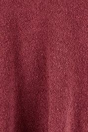 Product shot of the Bowie Cotton Blend Knit Vest in colour Plum (Red), detail