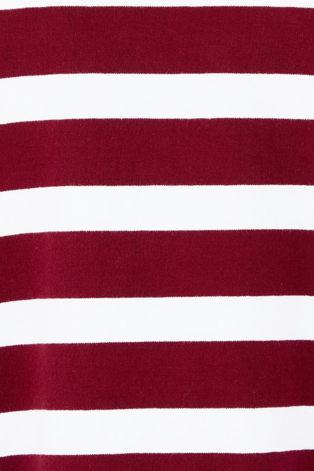 Product shot of the All Sorts Cotton Crew in colour Plum (Red), detail