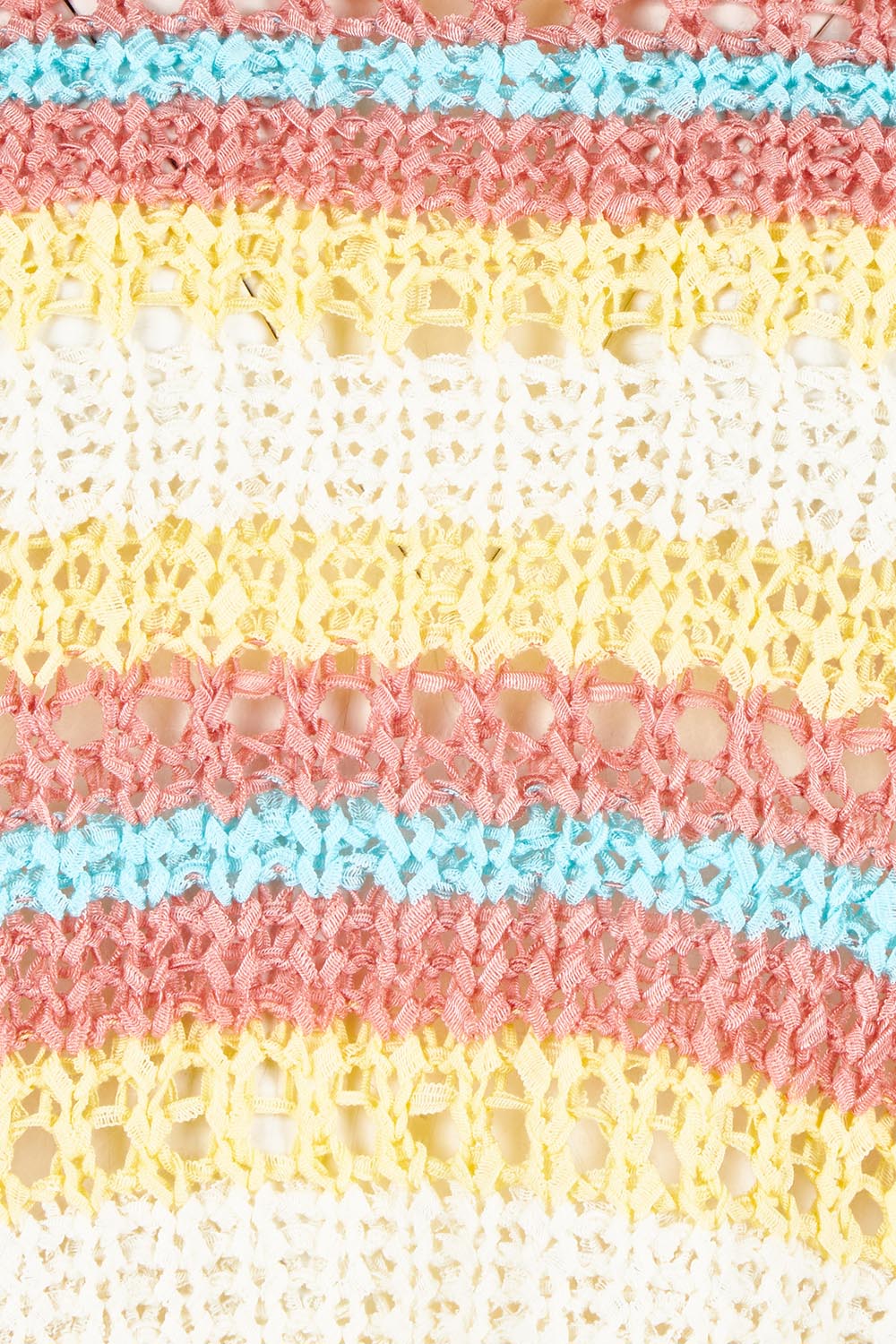 Product shot of the Striped Knit Top in colour Bluestripe, detail