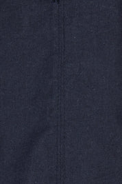 Product shot of the Marie Cotton Top in colour Navy (Blue), detail