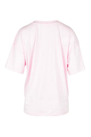 Product shot of the Limone Fresco Cotton Tee in colour Lightpink (Pink), from the back