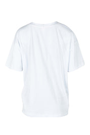 Product shot of the Limone Fresco Cotton Tee in colour White (White), from the back