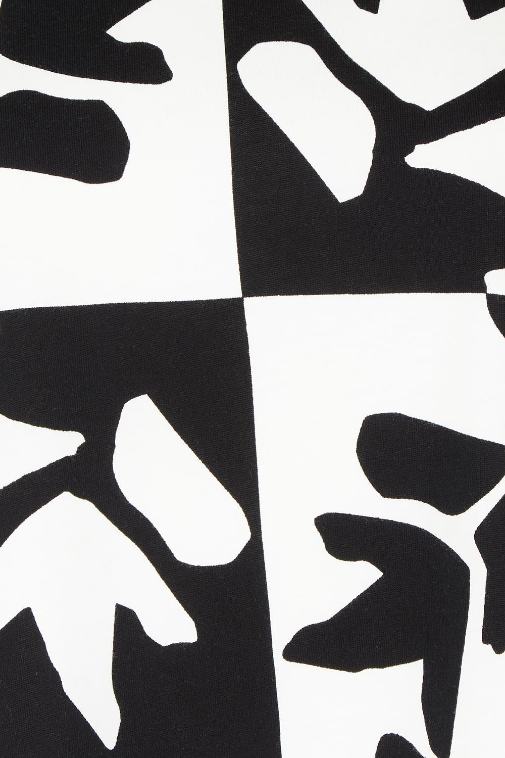 Product shot of the Splice Cotton Tee in colour Blackwhite, detail