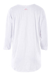 Product shot of the Sunset Sweat in colour White (White), from the back