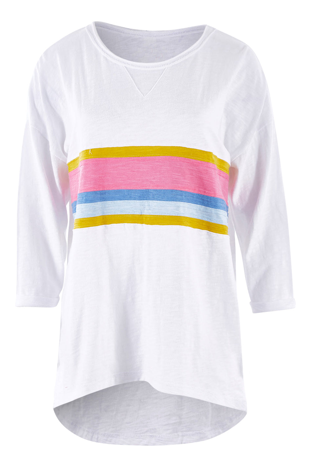 Product shot of the Sunset Sweat in colour White (White), from the front
