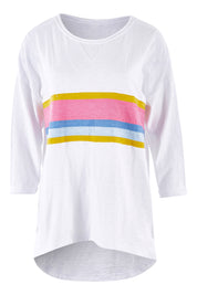 Product shot of the Sunset Sweat in colour White (White), from the front