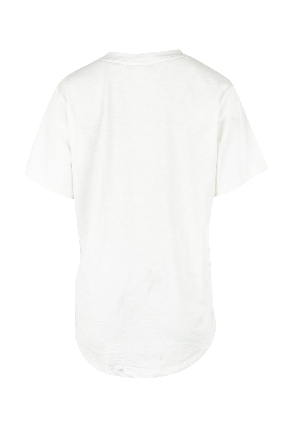 Product shot of the Amore Cerise Cotton Tee in colour Marshmello (White), from the back