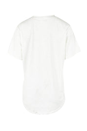 Product shot of the Amore Cerise Cotton Tee in colour Marshmello (White), from the back