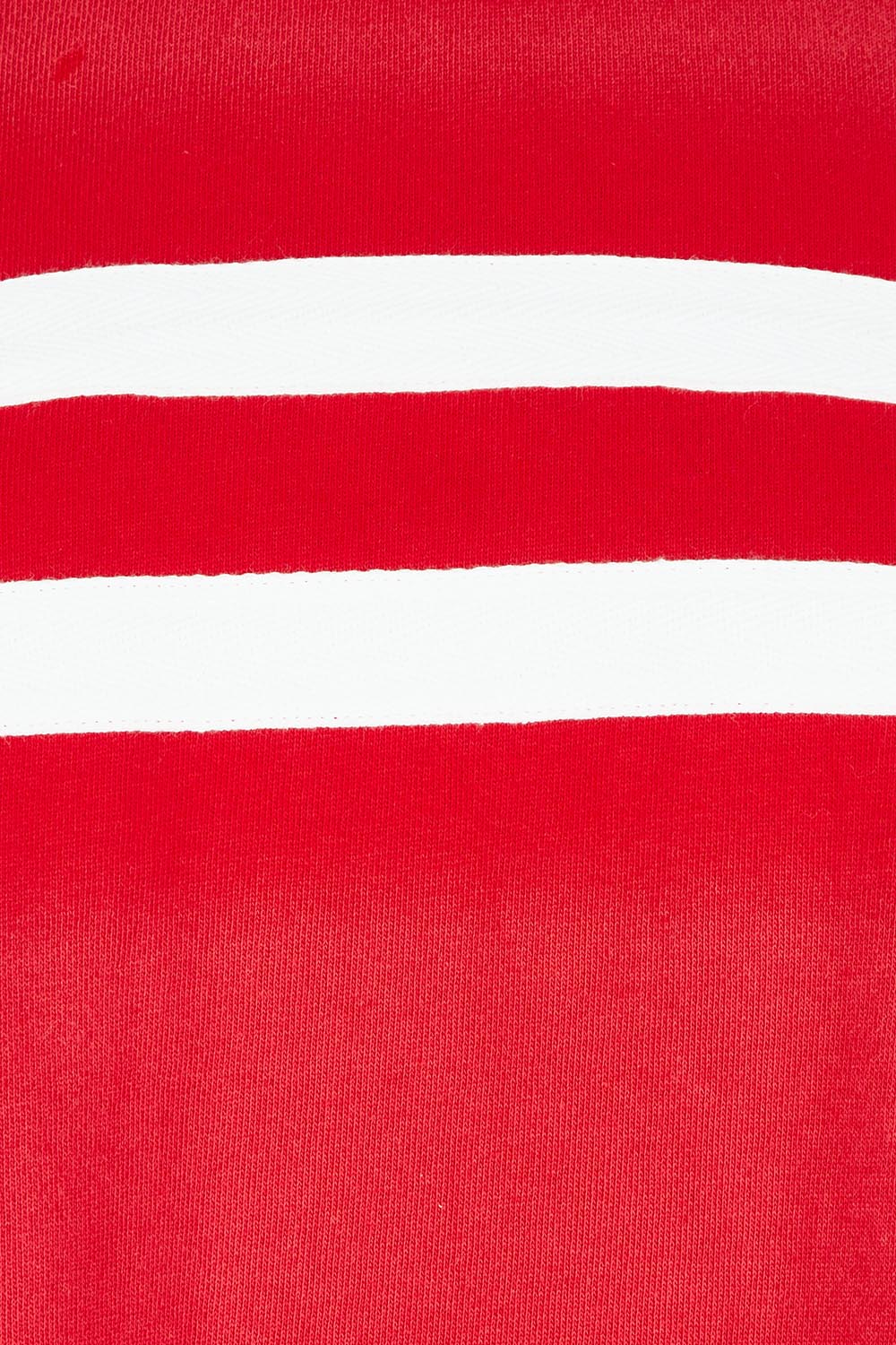 Product shot of the Amelie Crew in colour Cranberry (Red), detail
