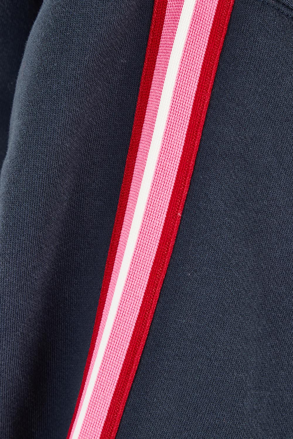 Lover 1/4 Zip Cotton Blend Sweater – Navy