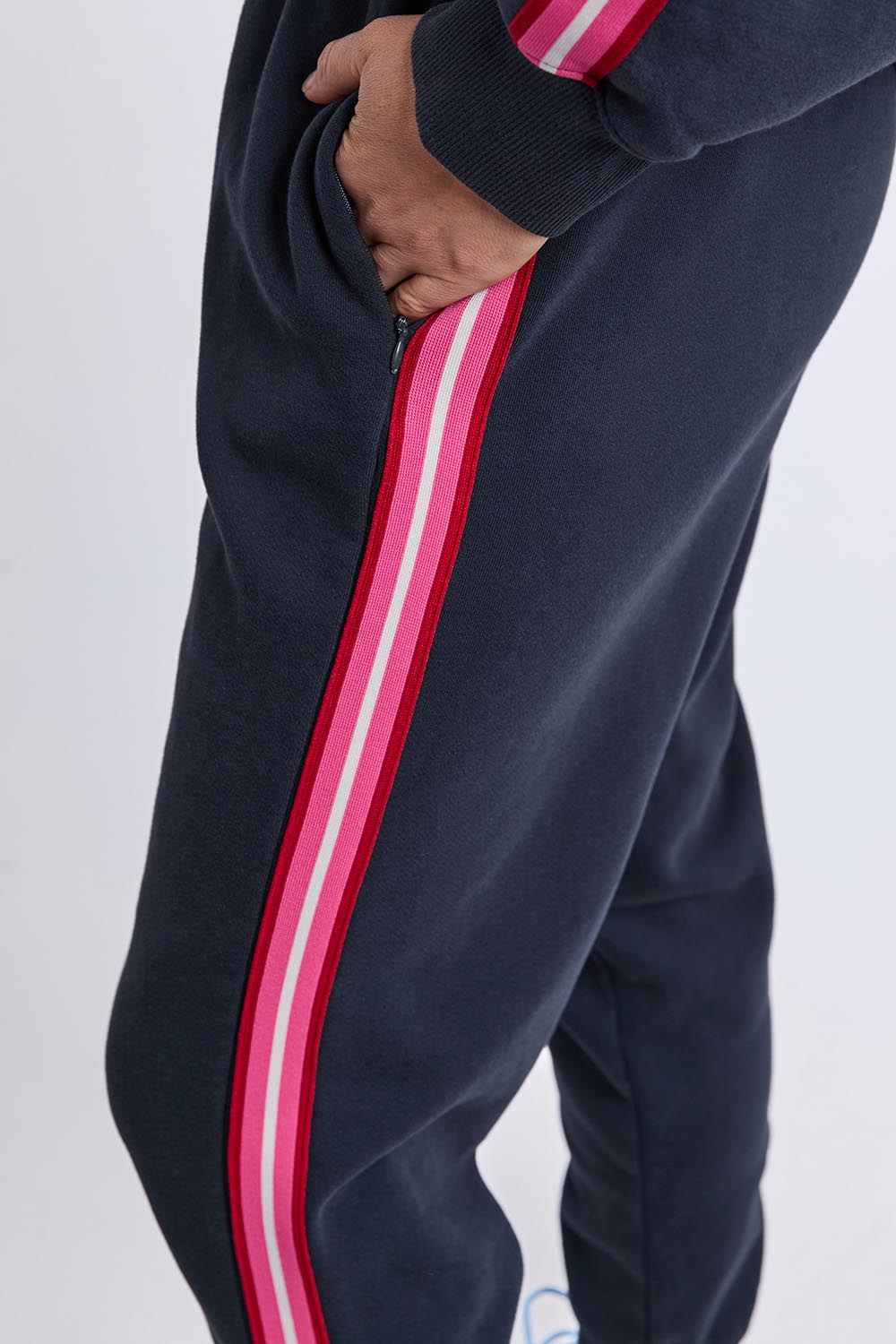 Lover Cotton Blend Track Pant – Navy