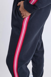 Lover Cotton Blend Track Pant – Navy