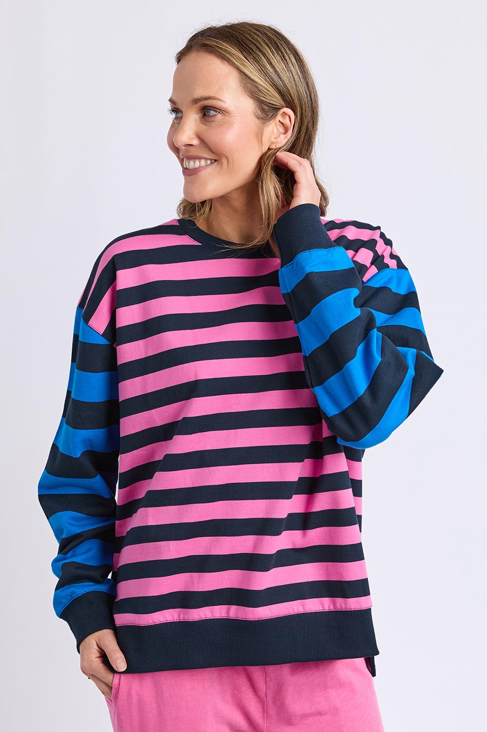 Eden Cotton Crew – Pinknavy