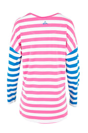 Rouge Stripe Cotton Long Sleeve Tee – Pinkwhite