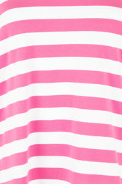 Rouge Stripe Cotton Long Sleeve Tee – Pinkwhite