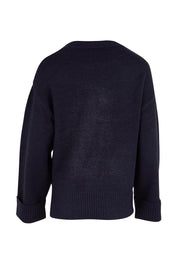 Annie Intarsia Knit – Navy