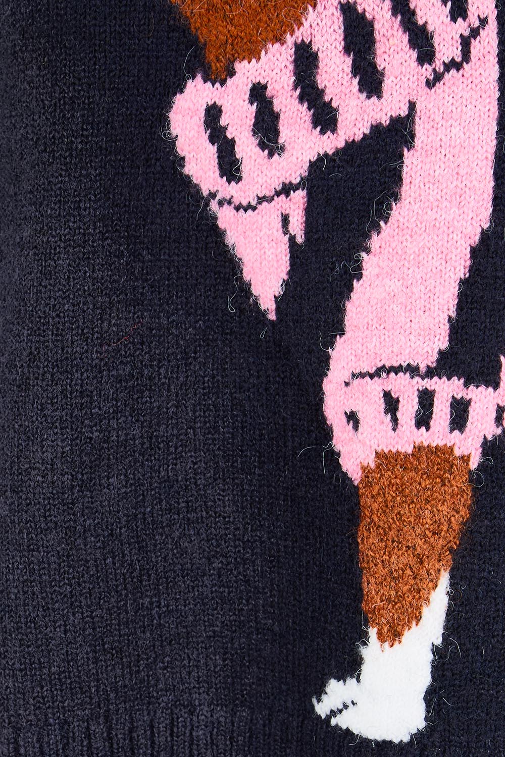 Annie Intarsia Knit – Navy