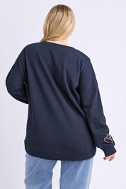 Noor Cotton Crew – Navy