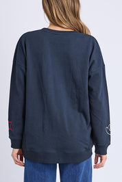 Noor Cotton Crew – Navy