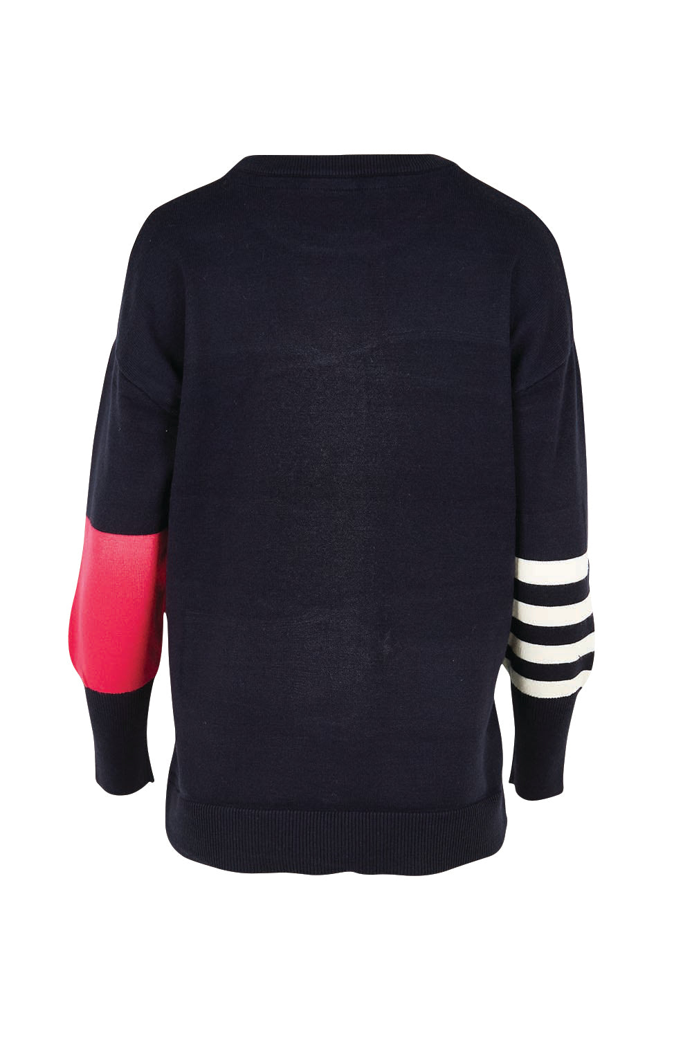 Product shot of the Viken Knit – Midnight in colour Midnight, from the back
