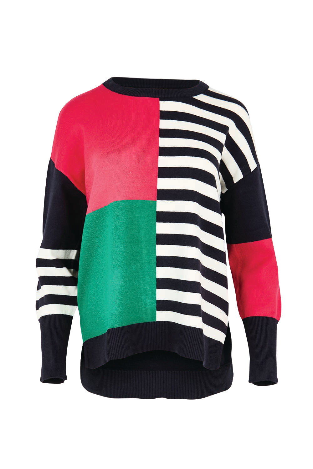 Product shot of the Viken Knit – Midnight in colour Midnight, from the front