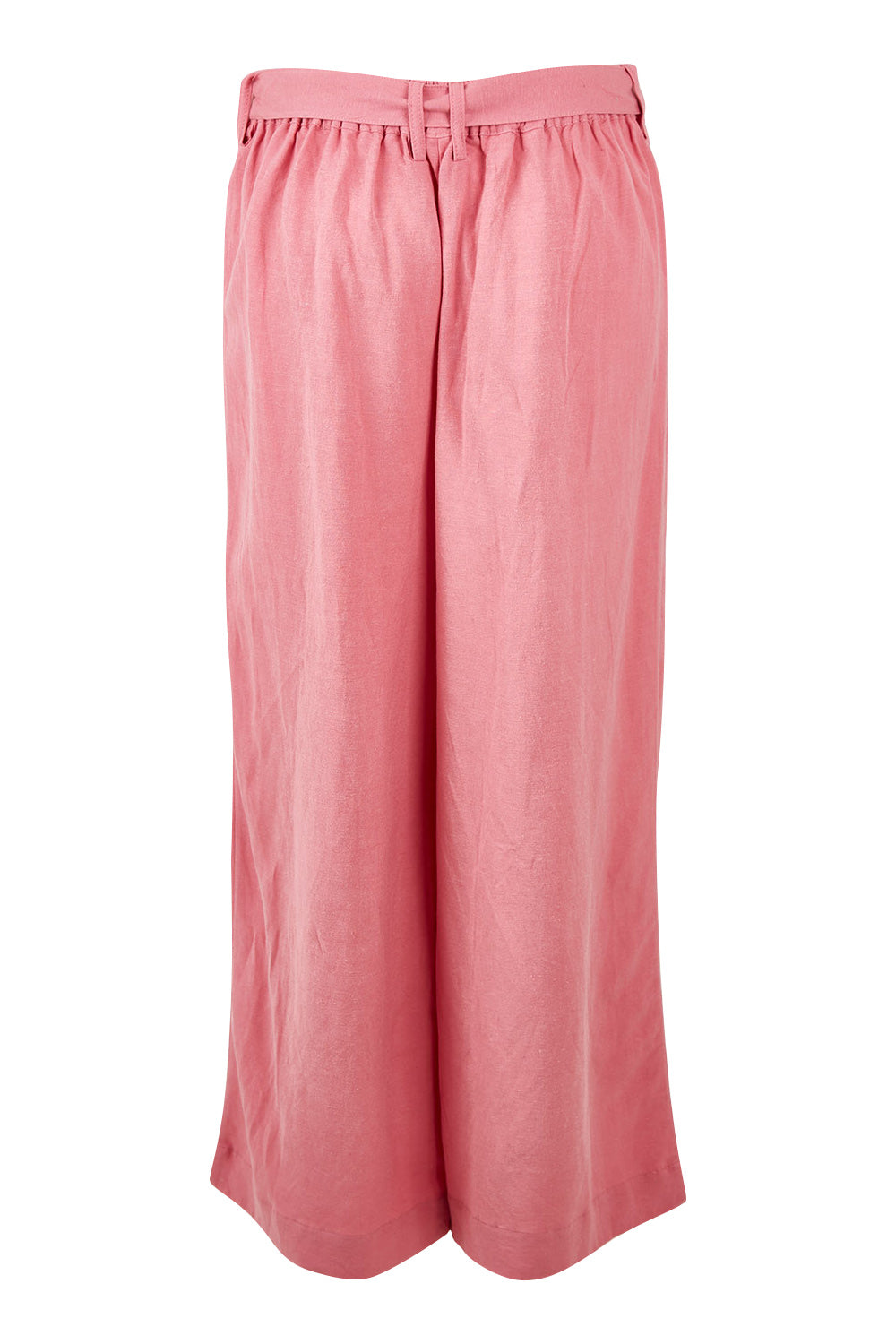 Product shot of the Dylan Wide Leg Pant in colour Rose (Pink), from the back