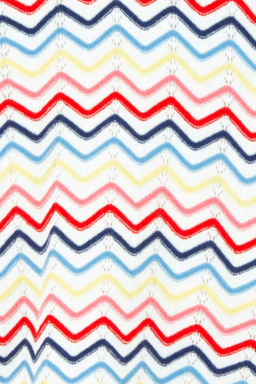 Product shot of the Market Morning Knit Polo – Multistrip in colour Multistrip, showing detail