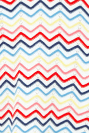Product shot of the Market Morning Knit Polo – Multistrip in colour Multistrip, showing detail