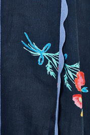 Product shot of the Market Dress – Navymarket in colour Navymarket, showing detail